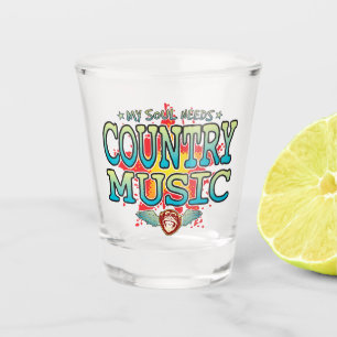 Country Music Soul Shot Glass Shot Glas
