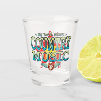 Country Music Soul Shot Glass Shot Glas