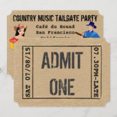 Country Music Tailgate Feest Kaart (Voorkant / Achterkant)