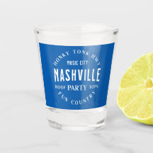 Country Music Whiskey Shot Glass Nashville Party