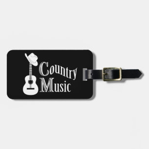 Country muziek bagagelabel