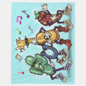 country muziek dansen fleece deken (Voorkant)