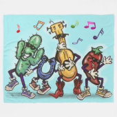 country muziek dansen fleece deken (Voorkant (Horizontaal))
