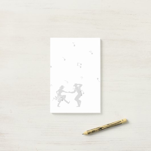 Country Muziek Dansen Muziek Post-it® Notes (Op bureau)