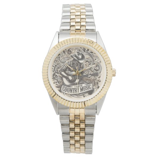 Country muziek. horloge (Voorkant)