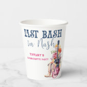 Country Muziek Laatste Bash in Nash Bachelorette Papieren Bekers (Achterkant)