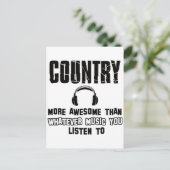 country muziek ontwerp briefkaart (Staand voorkant)