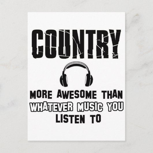 country muziek ontwerp briefkaart (Voorkant)