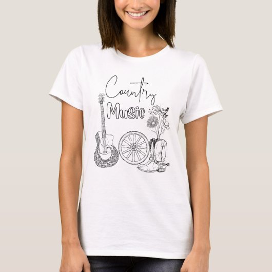 country muziek t-shirt (Voorkant)
