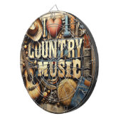 Country muziek thema yoga mat. dartbord (Voorkant Rechts)