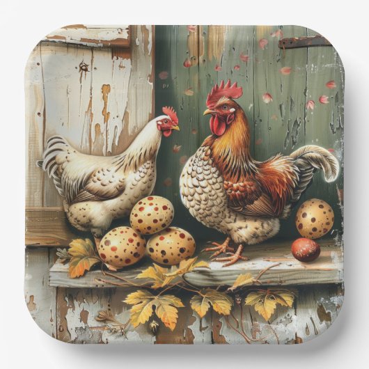 Country Nest Party Paper Bord (Voorkant)
