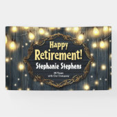 Country Night Light Custom Pensioen Party Banner (Horizontaal)