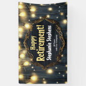 Country Night Light Custom Pensioen Party Banner (Verticaal)