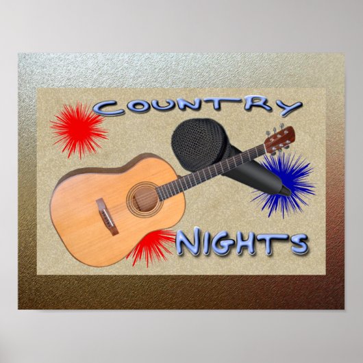 Country Nights Poster (Voorkant)