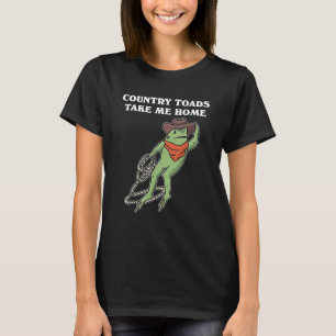 Country Padden Breng Me Huis Cowboy Kikker Grappig T-shirt