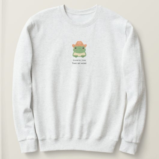 Country padden schattig sweatshirt (Design voorkant)
