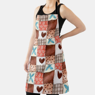 Country Patchwork Boerderij Keuken Schort