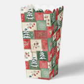 Country patchwork christmas pattern bedankdoosjes (Voorkant)