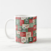 Country patchwork christmas pattern koffiemok (Links)