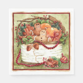 Country peperkoek mand servet