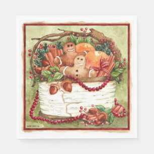 Country peperkoek mand servet