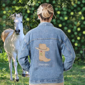 Country Pet en laarzen Cowgirl Denim Jacket