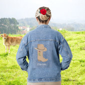 Country Pet en laarzen Cowgirl Denim Jacket
