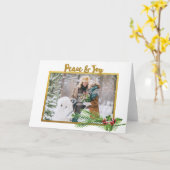 Country Photo Kerstmis Kaart (Gele Bloem)