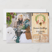 Country Photo Kerstmis Kaart (Voorkant)