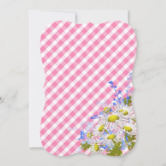 Country picknick met Daisy Bouquet Verjaardag Uitn Kaart (Achterkant)