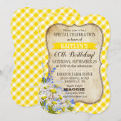 Country picknick met Daisy Bouquet Verjaardag Uitn Kaart (Voorkant / Achterkant)