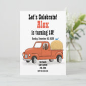 Country Pickup Verjaardagsfeestje,  Kaart (Staand voorkant)