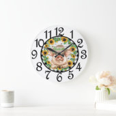 Country Pig Acrylic Wall Clock Grote Klok (Huis)