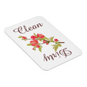 Country Pink Tree Blossoms Vaatwasser Magneet (Rechterzijde)