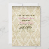 Country Place bloementheekopjes Bruids Tea Party Kaart (Achterkant)