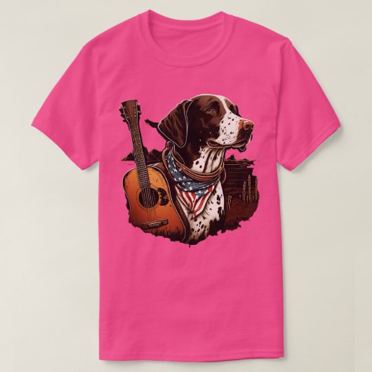 Country pointer dog 1 t-shirt (Design voorkant)