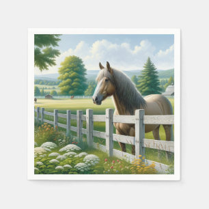 Country Pony Paard Verjaardagsfeestje Servet