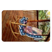 Country Porch schommelstoel Flexibele magneet (Horizontaal)