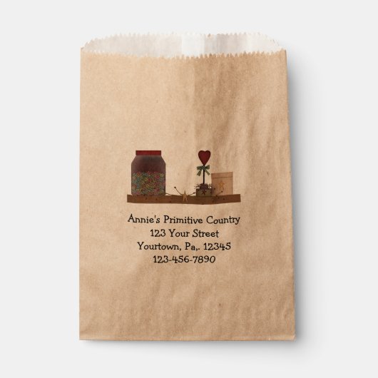 Country Primitives Producttas Bedankzakje (Voorkant)