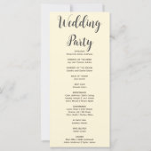 Country Pumpkins Plaid Herfst Geel Huwelijksprogra (Achterkant)