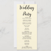 Country Pumpkins Plaid Herfst Geel Huwelijksprogra (Achterkant)