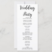 Country Pumpkins Plaid Herfst Wit Trouwprogramma (Achterkant)