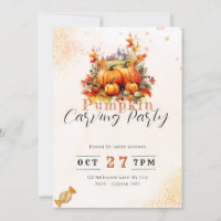 Country Pumpkins Sinaasappel Pompoen Carving Party