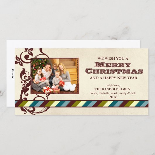 Country Ranch Kerstkaart (Voorkant / Achterkant)