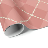 Country Red Argyle Wrapping Paper Cadeaupapier (Rol Hoek)
