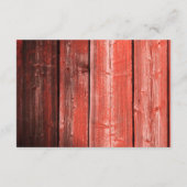 Country Red Barn Wedding Guest Details Informatiekaartje (Achterkant)
