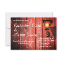 Country Red Barn Wedding - Uitnodiging
