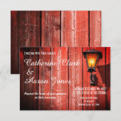 Country Red Barn Wedding - Uitnodiging (Voorkant / Achterkant)