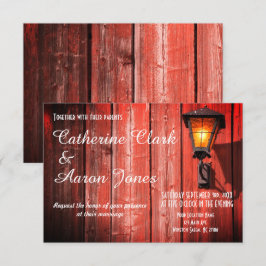 Country Red Barn Wedding - Uitnodiging