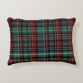 Country Red Green Plaid Kerstmis Accent Kussen